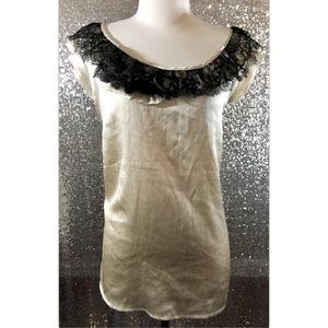 Avenue Parisian Belle Size 18 20 Blouse Gold Black